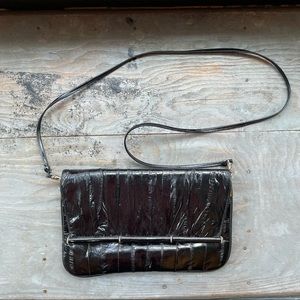Vintage black Eel skin purse